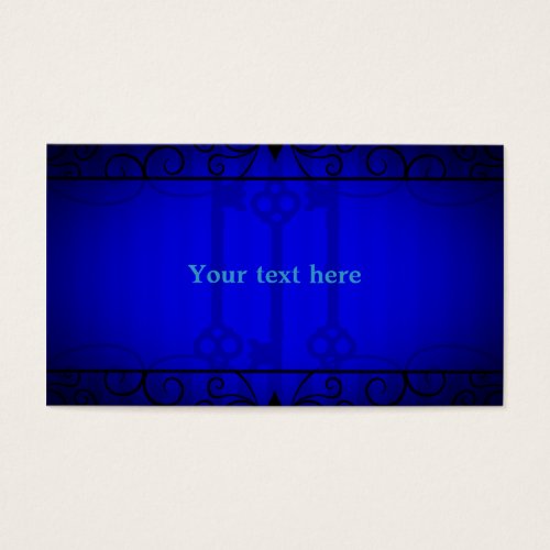 Royal blue elegance business card