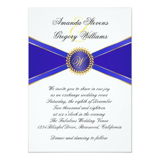 Royal Blue Invitation Paper 10