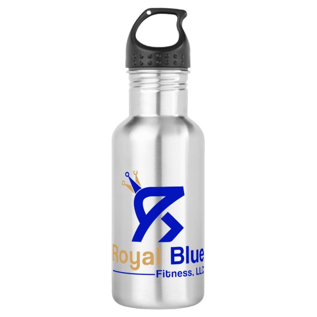 Royal Blue Fitness Water Bottle (Front)
