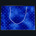 Royal Blue Foil Hanukkah Large Gift Bag<br><div class="desc">This fabulous gift bag would be perfect for any gift you are giving at Hanukkah.  It's elegant foil pattern is festive and fun!  Get enough to wrap all your gifts.</div>