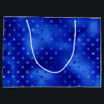 Royal Blue Foil Hanukkah Large Gift Bag<br><div class="desc">This fabulous gift bag would be perfect for any gift you are giving at Hanukkah.  It's elegant foil pattern is festive and fun!  Get enough to wrap all your gifts.</div>