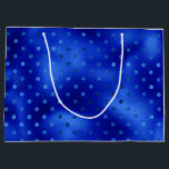 Royal Blue Foil Hanukkah Large Gift Bag<br><div class="desc">This fabulous gift bag would be perfect for any gift you are giving at Hanukkah.  It's elegant foil pattern is festive and fun!  Get enough to wrap all your gifts.</div>