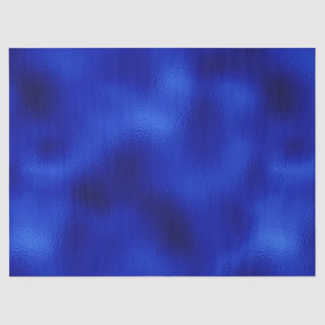 Royal Blue Foil Hanukkah  Tissue Paper (Front)