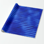 Royal Blue Foil Striped Hanukkah Wrapping Paper<br><div class="desc">This luxury wrapping paper is super elegant!  It has a lovely multi-hued royal blue foil stripe.  Get enough to wrap all your Hanukkah gifts!  They'll look fabulous!</div>
