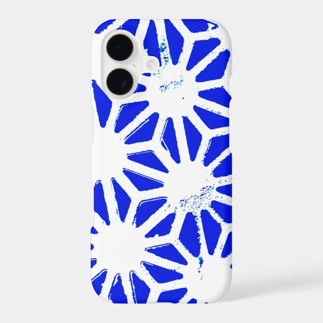 Royal blue geometric pattern Case-Mate iPhone case (Back)