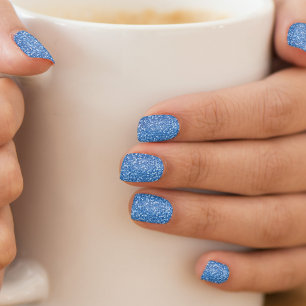 Royal Blue Glitter Minx Nail Wraps