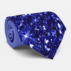 Royal Blue Glitter Necktie