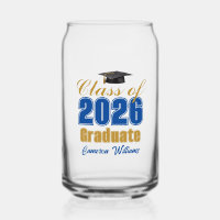 Royal Blue Gold Class of 2026 Graduation Party