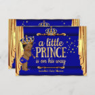 Royal Blue Gold Drapes Prince Baby Shower Ethnic