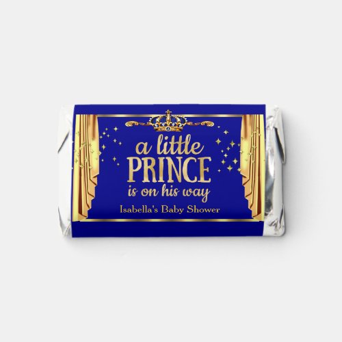 Royal Blue Gold Drapes Prince Baby Shower Hersheys Miniatures