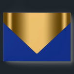 Royal Blue Gold Envelope<br><div class="desc">Elegant royal blue and gold invitation and announcement special occasion envelope with beautiful royal blue background and elegant gold flap. You can customize with your text and choose the color of your choice. You can also remove the interior color and add your own. Add your return address to the back...</div>