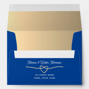 Royal Blue Gold Envelope