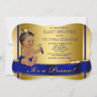 Royal Blue Gold Ethnic Prince Baby Shower