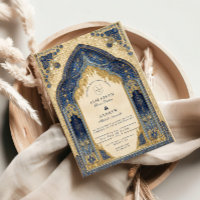 Royal Blue Gold Islamic Wedding