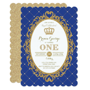 Prince 1st Birthday Invitations Zazzle