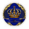 Royal Blue Gold Prince Baby Shower Cupcake