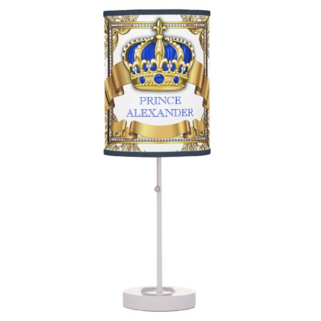 Royal Blue Gold Prince  Table Lamp