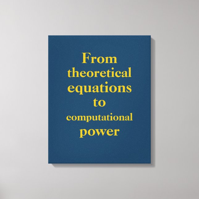 Royal Blue Gold Quantum Engineer Print (Front)