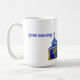 Royal Blue Gold Suprabhat Mug - Morning Gift