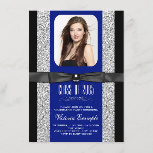Royal Blue Graduation Announcements