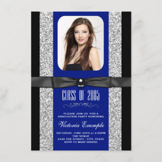 Royal Blue Graduation Announcements