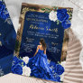 Royal Blue Grand Palace Quinceañera Princess Invitation