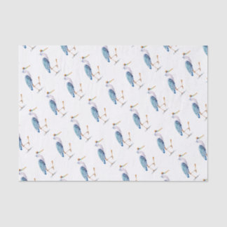 Royal Blue Heron Tissue Paper