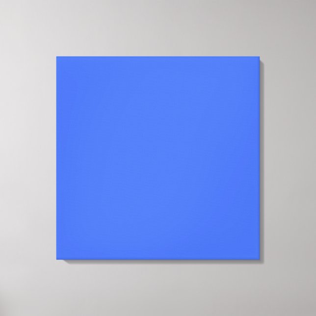 Royal Blue hex code 4169E1 Canvas Print (Front)
