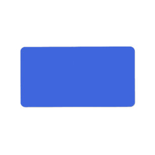 Royal Blue hex code 4169E1 Label