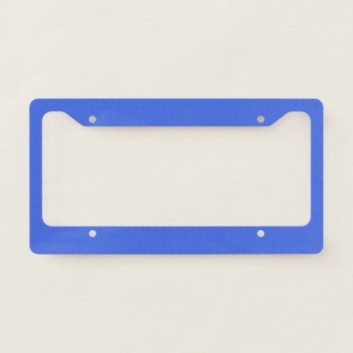 Royal Blue hex code 4169E1 License Plate Frame