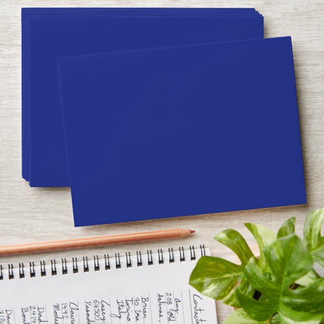 Royal Blue Holiday Elegance Envelope (Stacked)