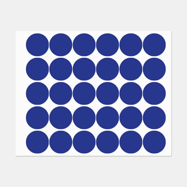 Royal Blue Holiday Elegance Labels (Sheet)