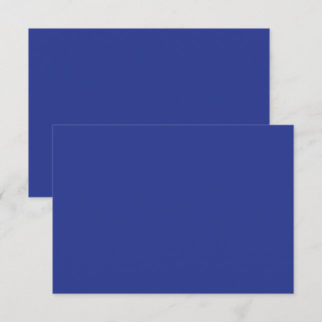 Royal Blue Holiday Elegance Note Card (Front/Back)