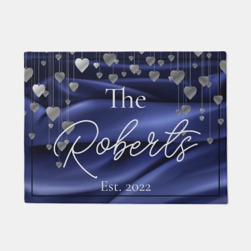 Royal Blue Housewarming  New Home  Welcome Doormat