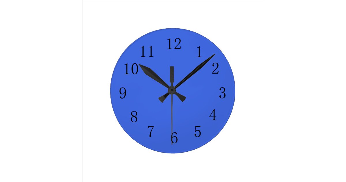 Royal Blue Kitchen Wall Clock | Zazzle