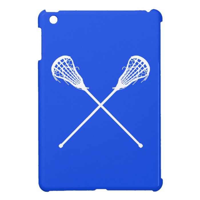 Royal Blue Lacrosse Sticks iPad Mini Case Zazzle