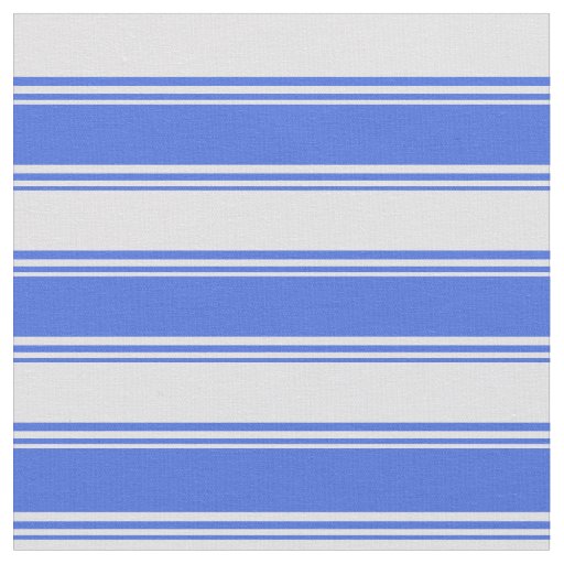 Royal Blue & Lavender Colored Stripes Pattern Fabric