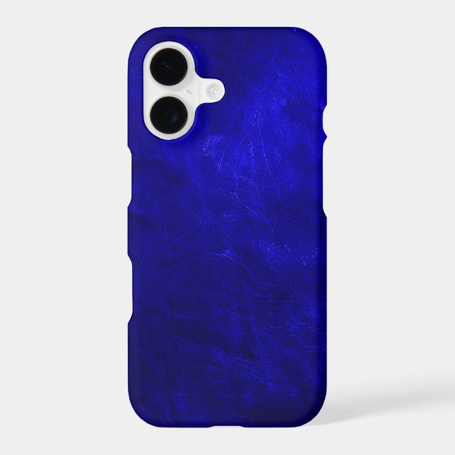 Royal Blue Leather Case-Mate iPhone Case (Back)
