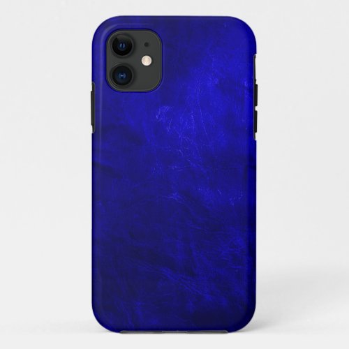 Royal Blue Leather iPhone 11 Case