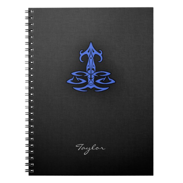 Royal Blue Libra Notebook (Front)