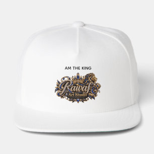 Royal Blue Lion Luxury Crest Snap Back Hat