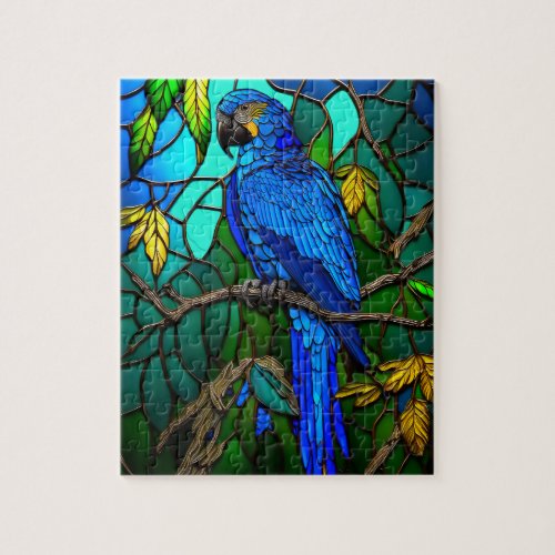 Royal Blue Macaw Jigsaw Puzzle