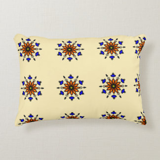 Royal Blue Mandala Accent Pillow