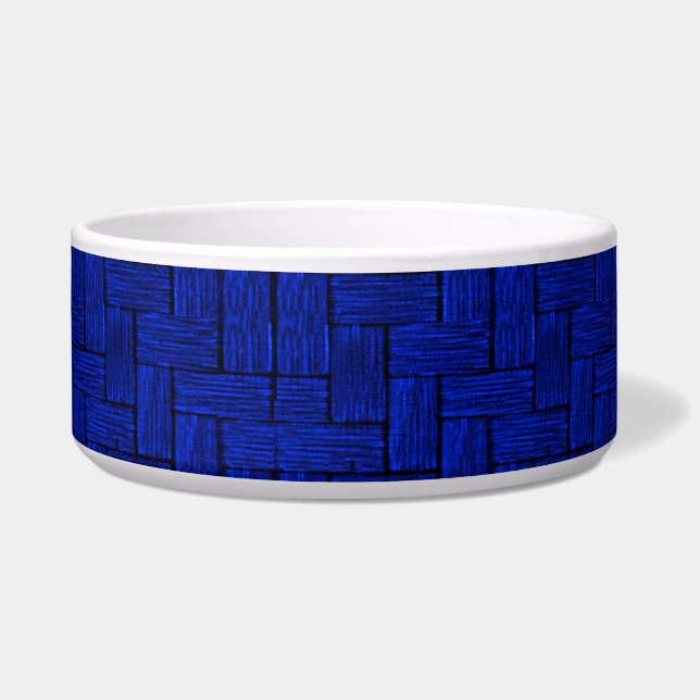Royal Blue Maze Pet Bowl  (Front)