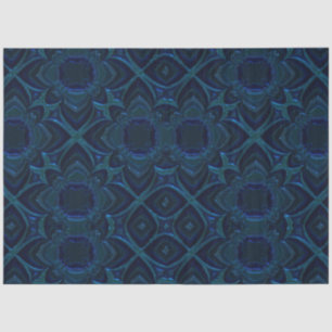 Royal Blue Metal Design Background Decoupage Tissue Paper