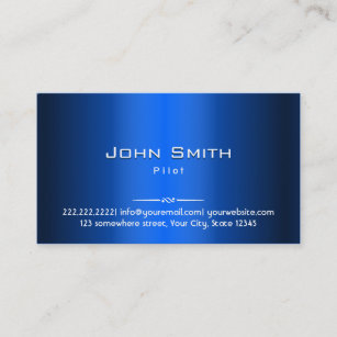 Elegant 30 Aviator Business Card Elegant 30 Aviator Business Card