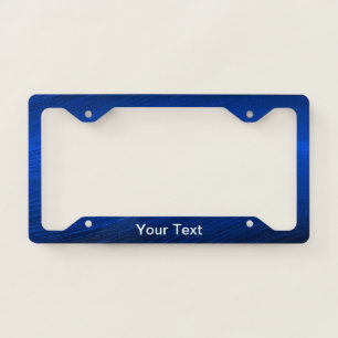 Royal Blue Metallic Graphic License Plate Frame