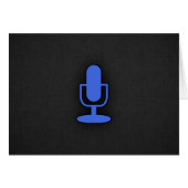 Royal Blue Microphone (Front Horizontal)