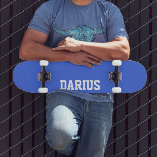 Royal Blue Modern Name   Classic Trendy  Skateboard
