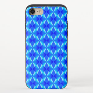 Royal Blue Modern Trendy Pattern iPhone 8/7 Slider Case